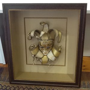 Framing of a Venetian mask