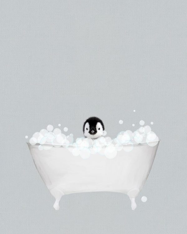 Penguin Blue Bath