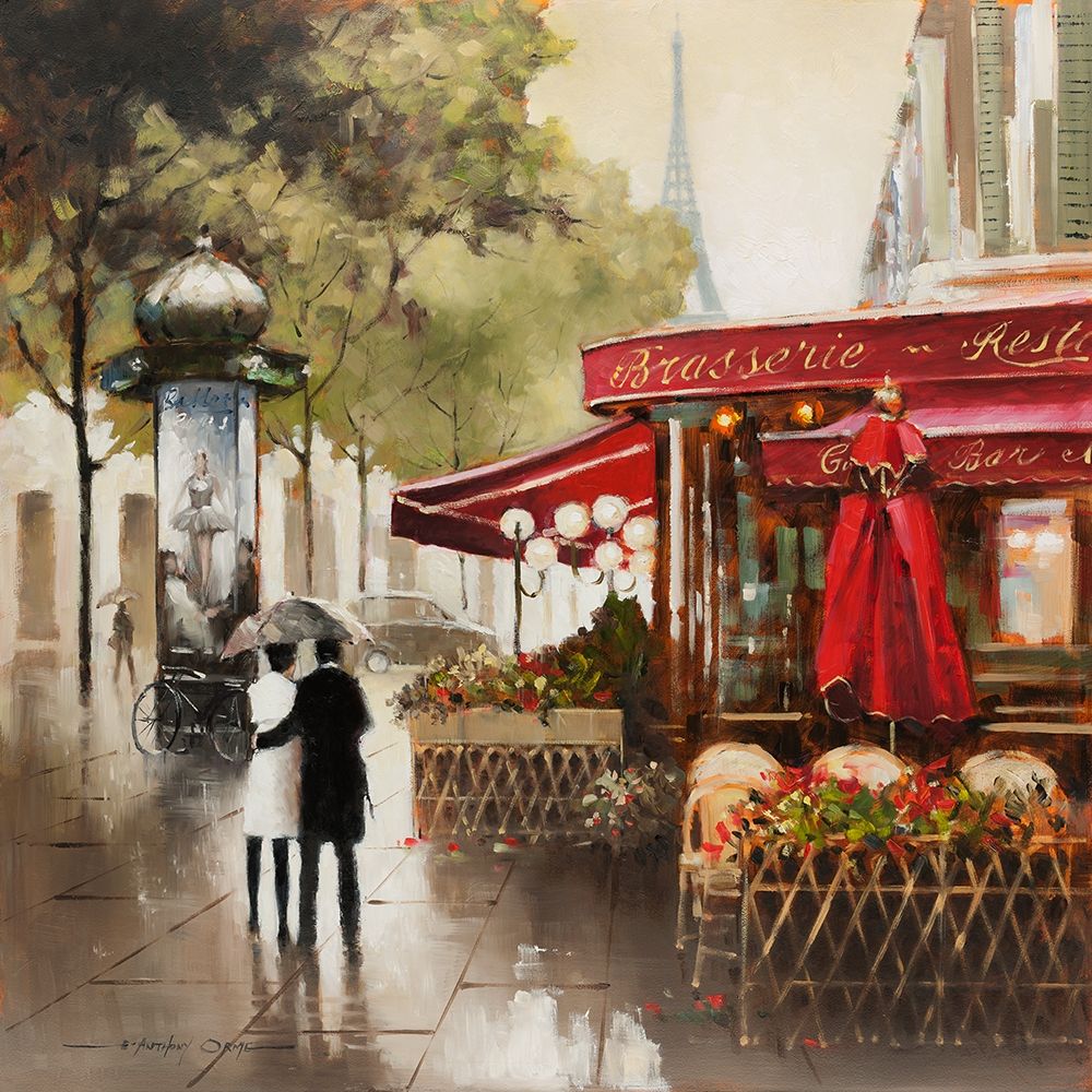 Paris In The Rain - Art and Frame - Adelaide