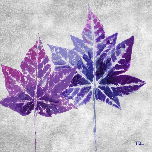 The Purple Leaves on Silver II