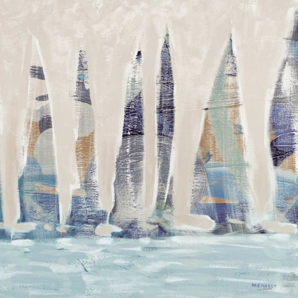 Muted Sail Boats Square II