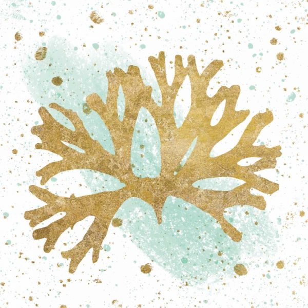 Silver Sea Life Aqua Coral