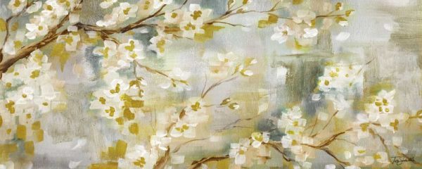 Golden Cherry Blossoms Panel