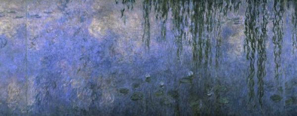 Water Lilies: Morning with Willows, c. 1918-26 - center panel