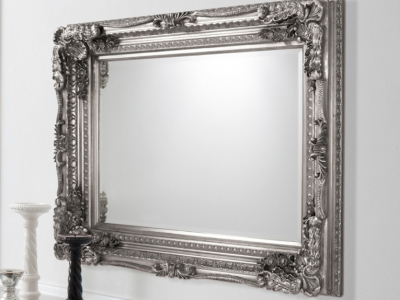 Mirror picture frames add a modern touch to a room